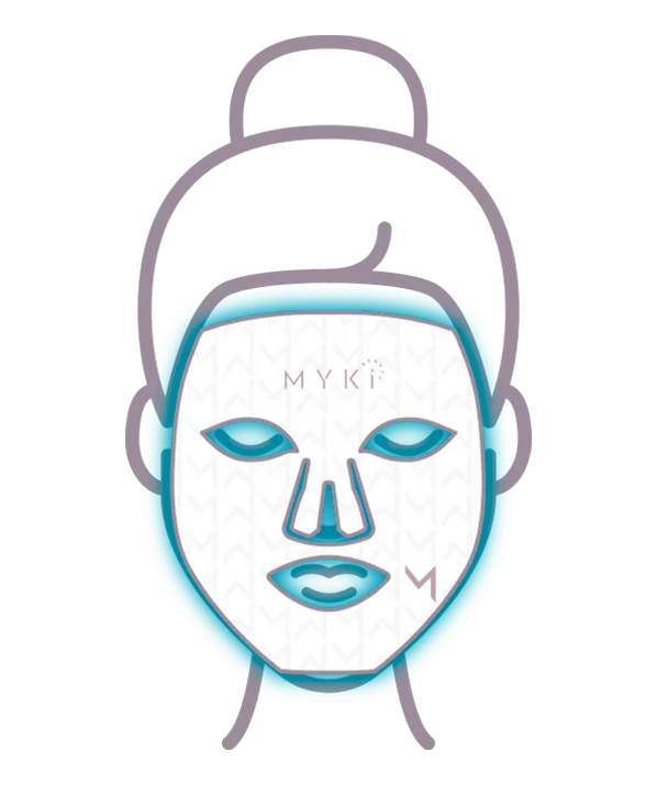 blue light led face mask