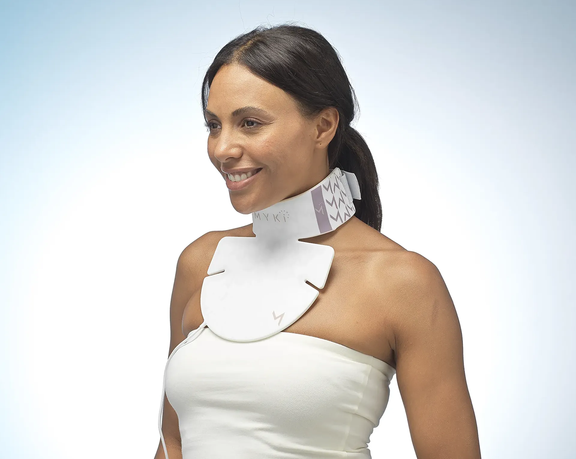 LED neck mask to reduce wrinkles