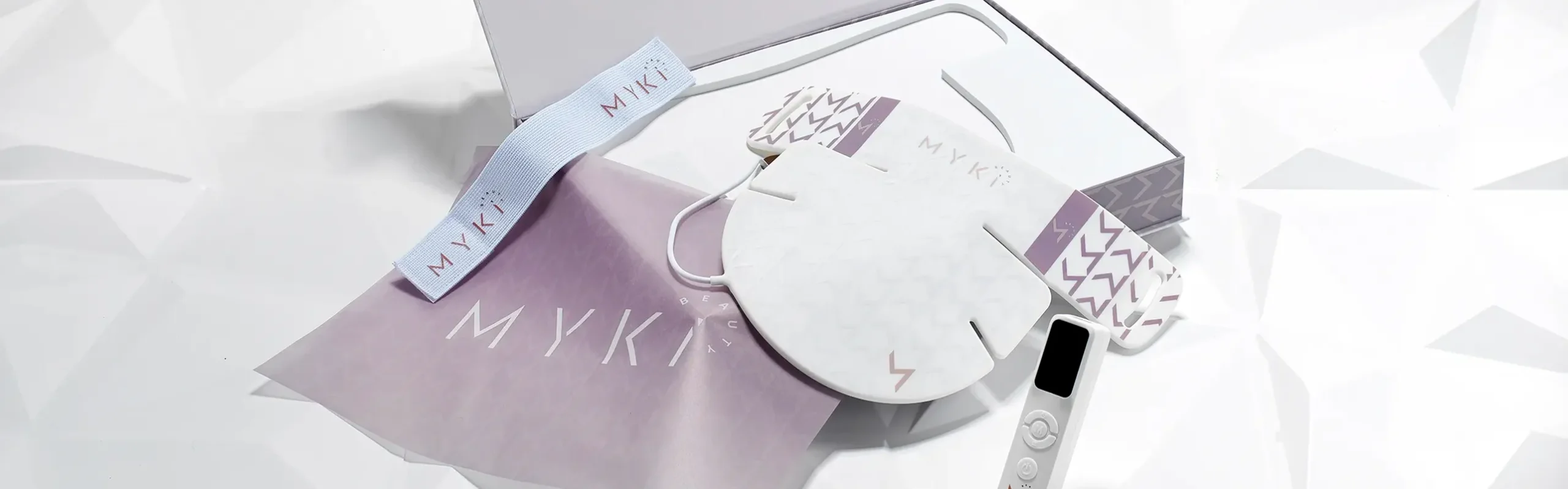 LED neck mask and packaging