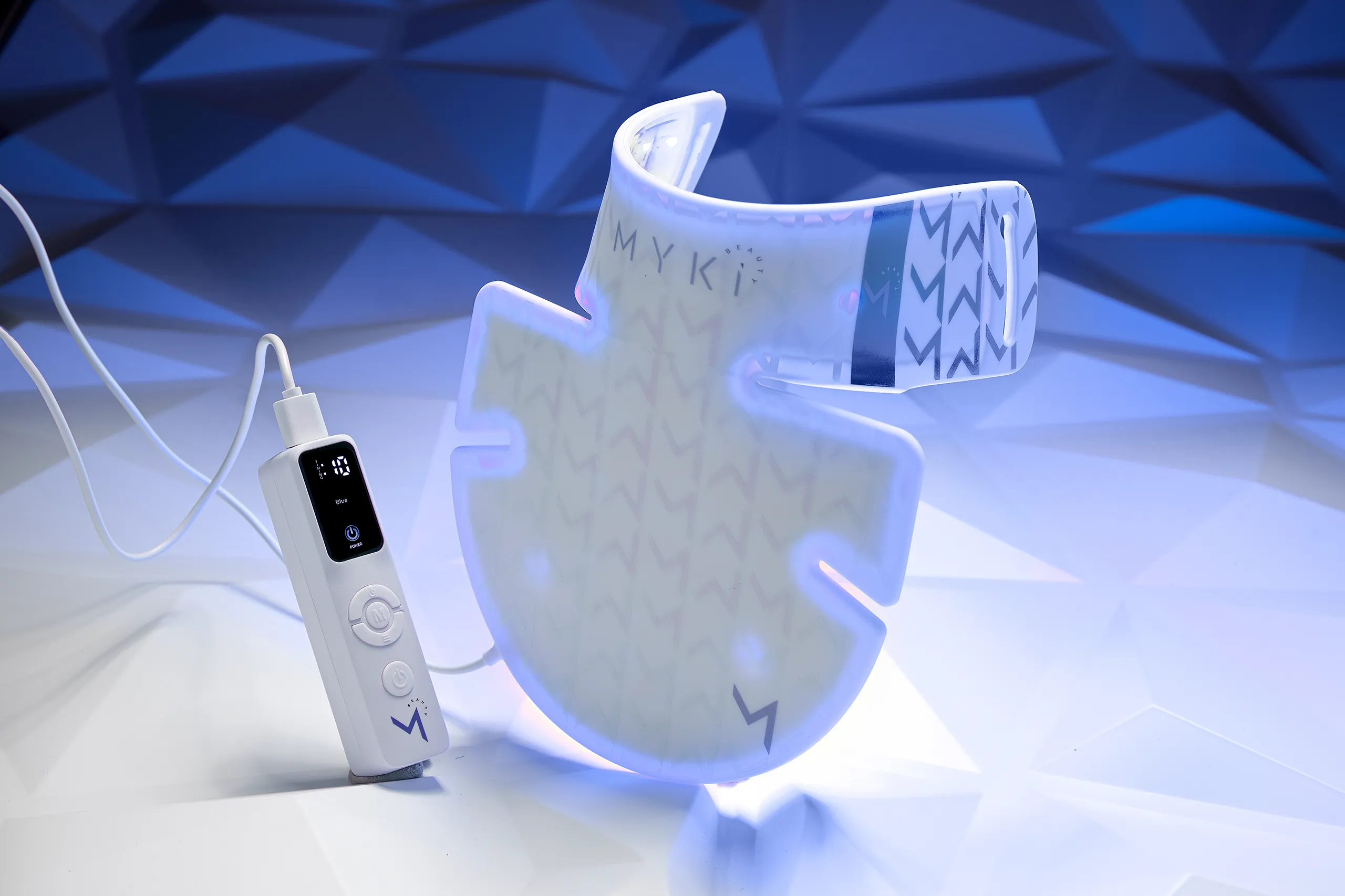 MyKi neck mask with blue LED light